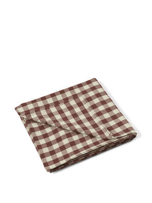 ferm LIVING Bothy Check Tablecloth – Cinnamon / Grey Green