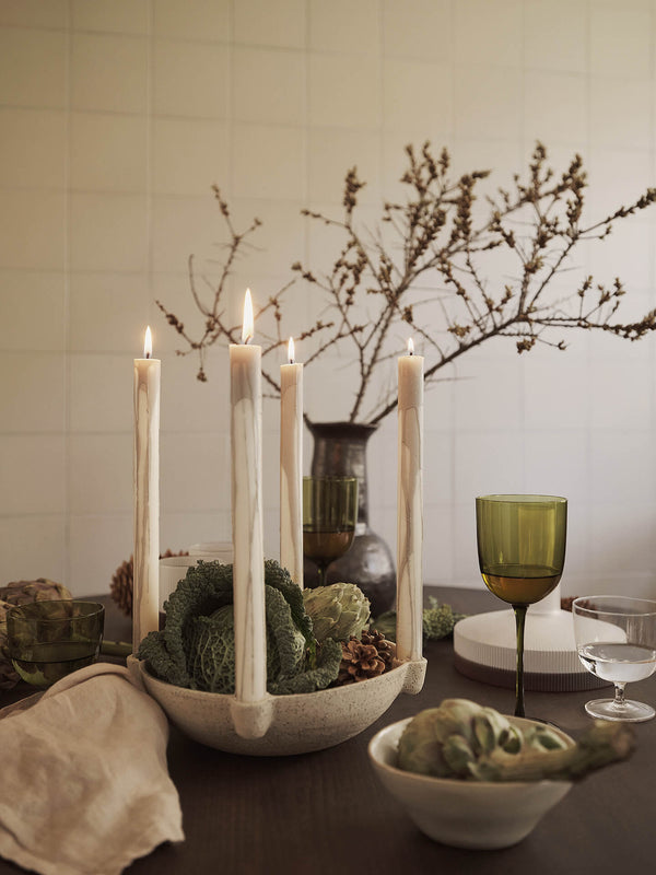 ferm LIVING Bowl Candle Holder Large – Ceramic