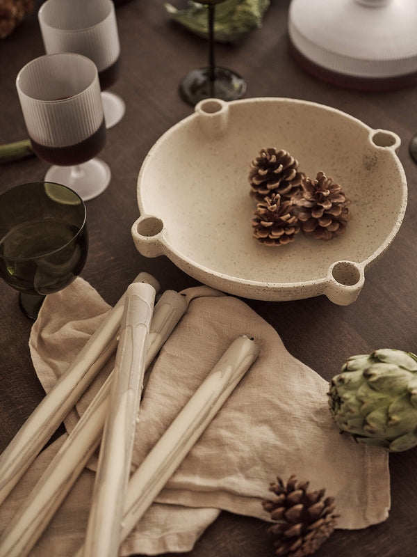 ferm LIVING Bowl Candle Holder Large – Ceramic