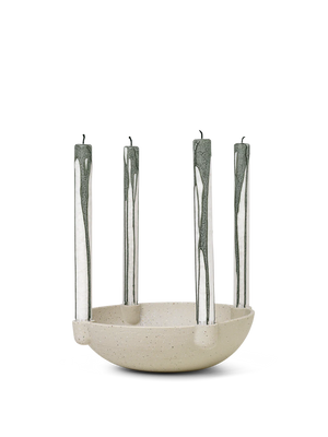 ferm LIVING Bowl Candle Holder Large – Ceramic