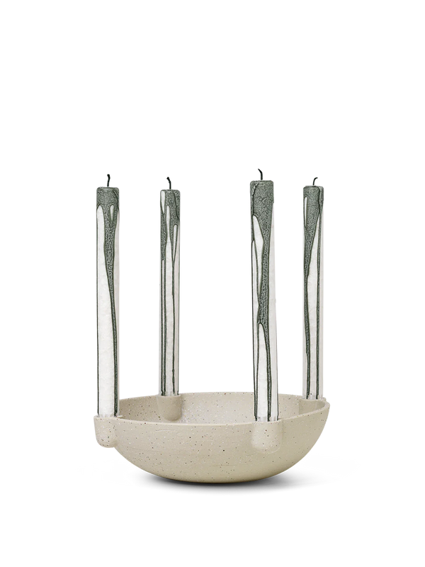 ferm LIVING Bowl Candle Holder Large – Ceramic