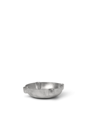 ferm LIVING Bowl Candle Holder Medium – Aluminium