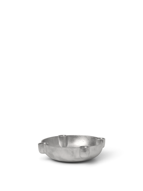 ferm LIVING Bowl Candle Holder Medium – Aluminium