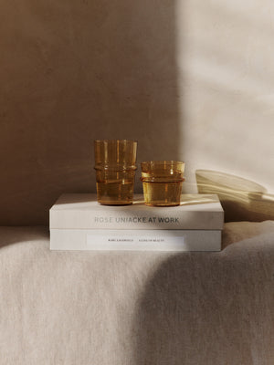 ferm LIVING Boya Low Glasses – Set of 2 – Yellow