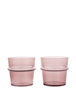 ferm LIVING Boya Low Glasses – Set of 2 – Mauve
