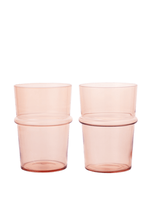 ferm LIVING Boya Tall Glasses – Set of 2 – Blush