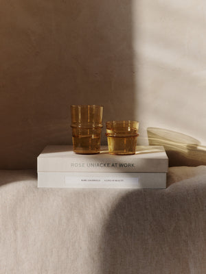 ferm LIVING Boya Tall Glasses – Set of 2 – Yellow