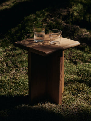 ferm LIVING Boya Tall Glasses – Set of 2 – Clear with Bubbles