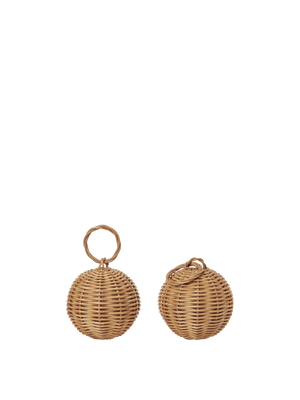 ferm LIVING Braided Baubles – Set of 2