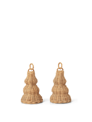 ferm LIVING Braided Bell Baubles – Set of 2
