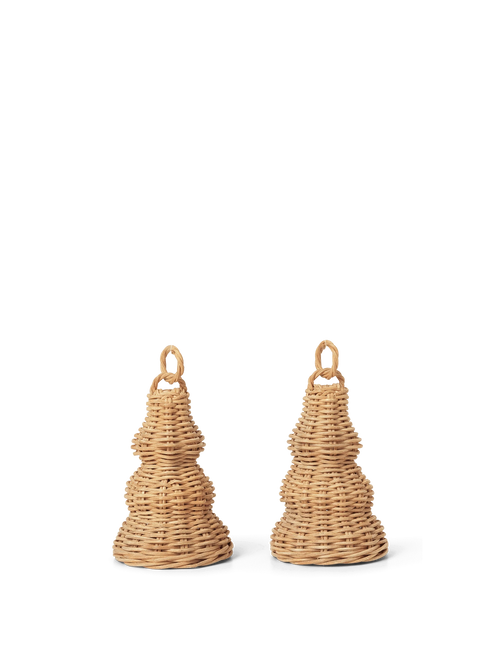 ferm LIVING Braided Bell Baubles – Set of 2