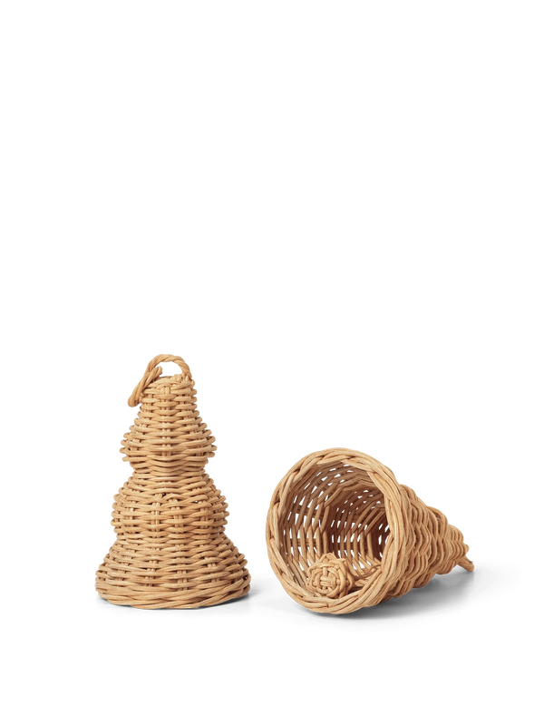 ferm LIVING Braided Bell Baubles – Set of 2