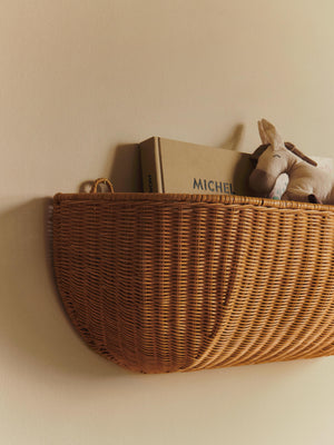 ferm LIVING Braided Wall Pocket 75 x 25 cm – Natural