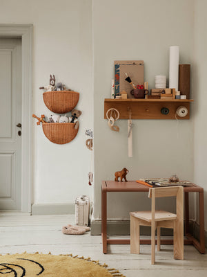 ferm LIVING Braided Wall Pockets – Set of 2 – Natural