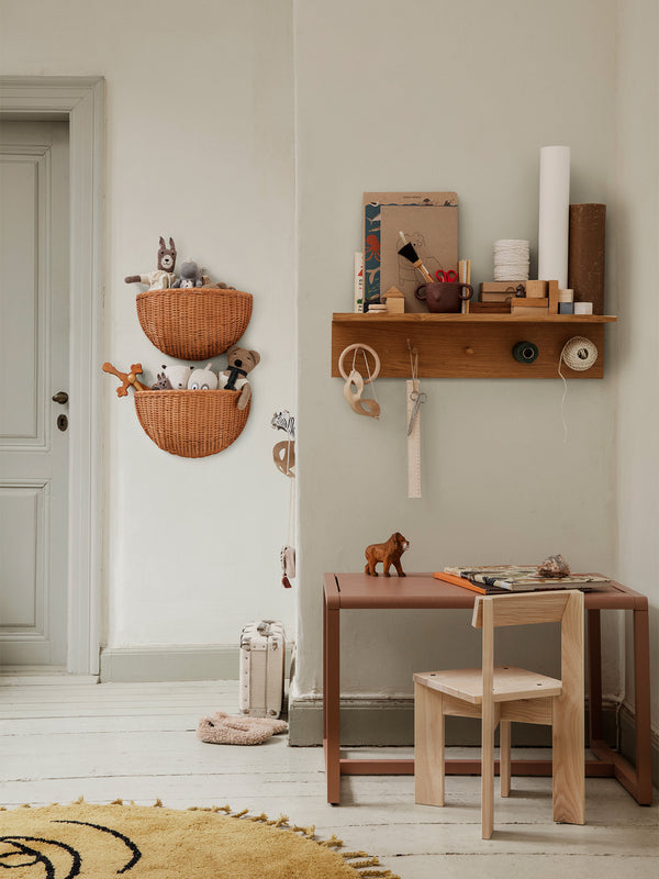 ferm LIVING Braided Wall Pockets – Set of 2 – Natural