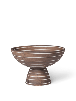 ferm LIVING Brura Bowl – Coffee / White