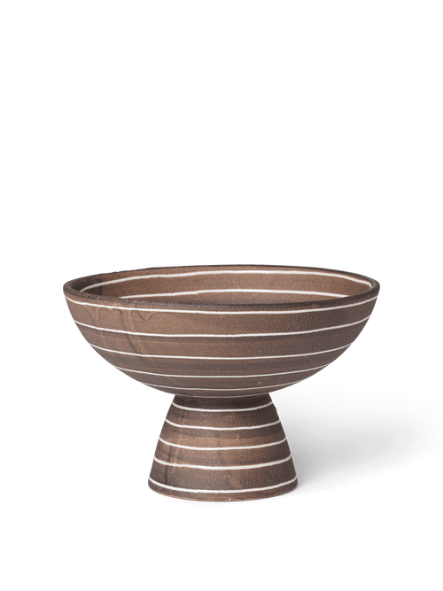 ferm LIVING Brura Bowl – Coffee / White