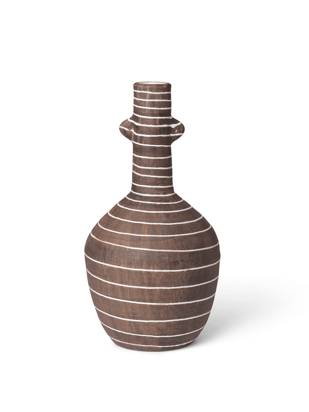 ferm LIVING Brura Vase – Coffee / White
