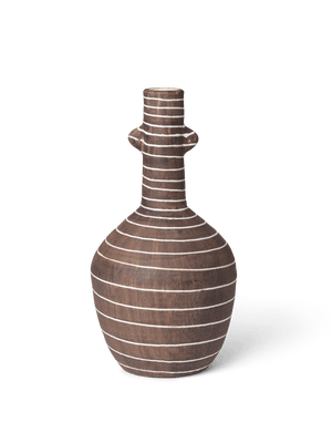 ferm LIVING Brura Vase – Coffee / White