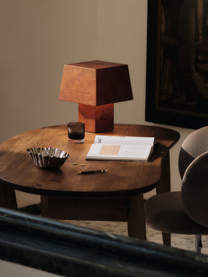 ferm LIVING Burl Table Lamp – Dark Stained Burl