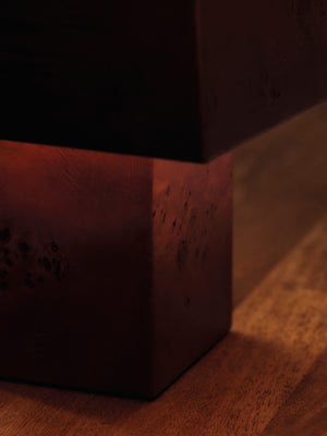 ferm LIVING Burl Table Lamp – Dark Stained Burl