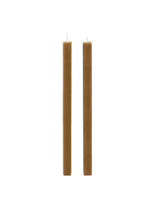 ferm LIVING Burren Pillar Candles – Set of 2 – Bronze