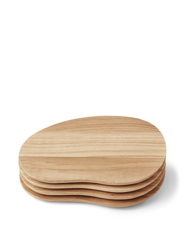 ferm LIVING Cairn Butter Boards – Set of 4 – Oak