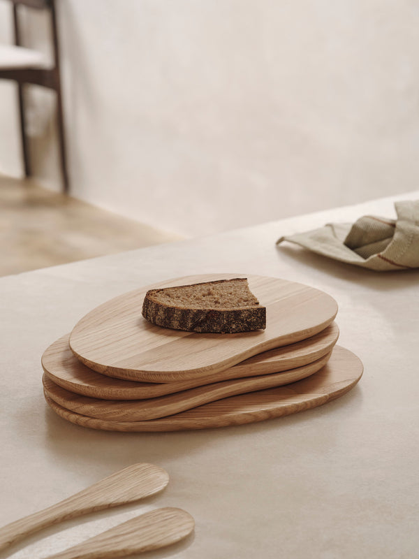ferm LIVING Cairn Butter Boards – Set of 4 – Oak