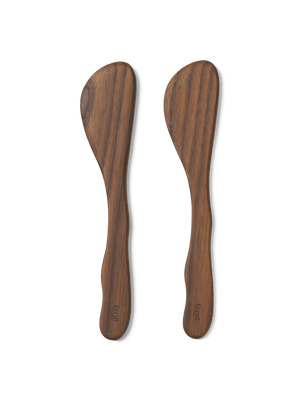 ferm LIVING Cairn Butter Knives – Set of 2 – Dark Brown