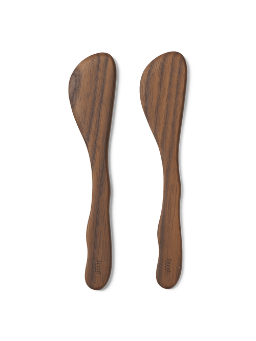 ferm LIVING Cairn Butter Knives – Set of 2 – Dark Brown