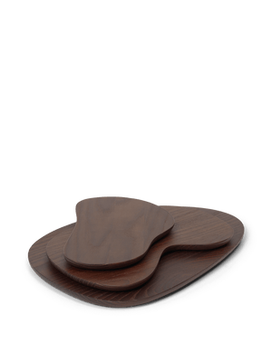 ferm LIVING Cairn Cutting Boards – Set of 3 – Dark Brown