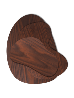 ferm LIVING Cairn Cutting Boards – Set of 3 – Dark Brown