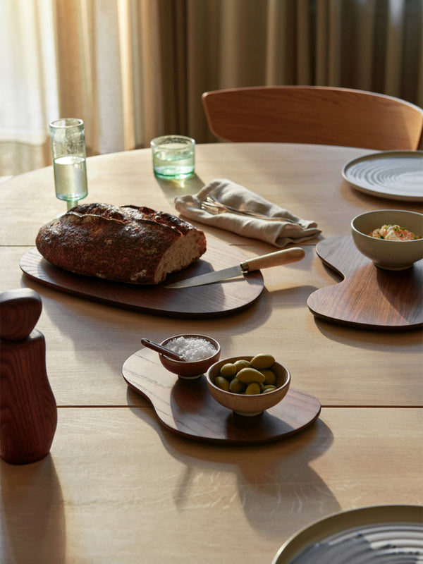 ferm LIVING Cairn Cutting Boards – Set of 3 – Dark Brown