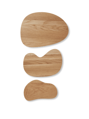 ferm LIVING Cairn Cutting Boards – Set of 3 – Oak