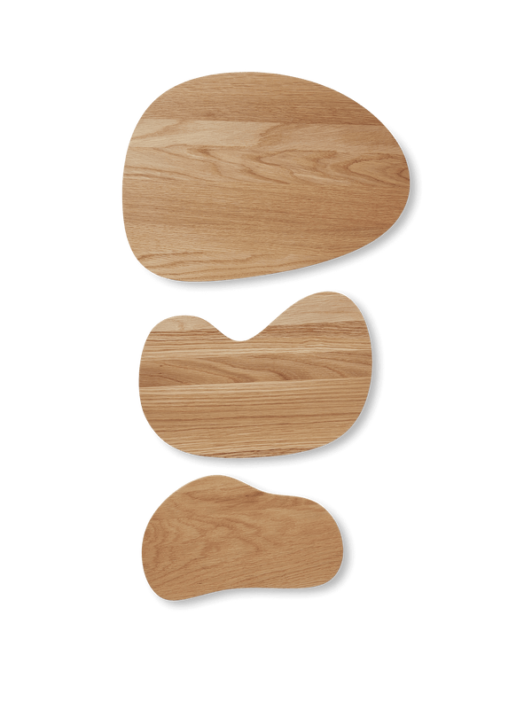 ferm LIVING Cairn Cutting Boards – Set of 3 – Oak
