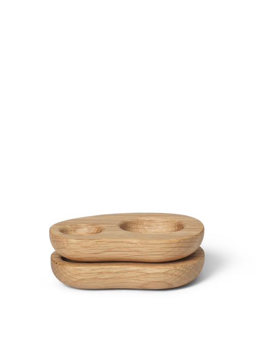ferm LIVING Cairn Egg Holder – Set of 2 – Oak
