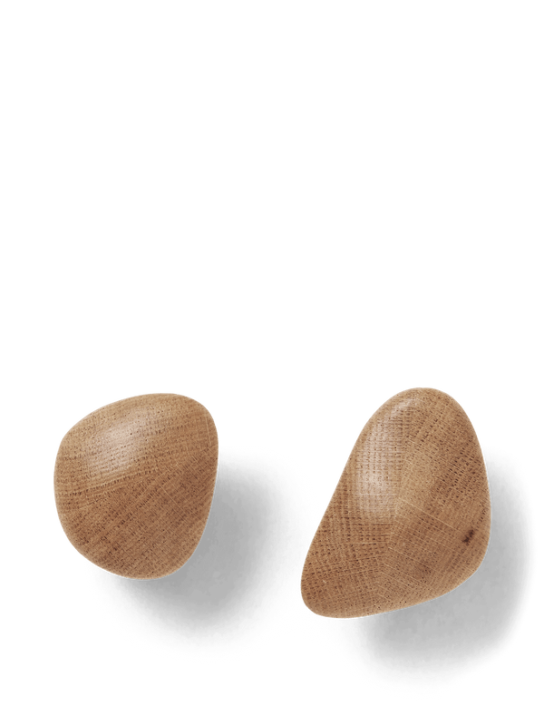 ferm LIVING Cairn Hooks – Set of 2 – Oak