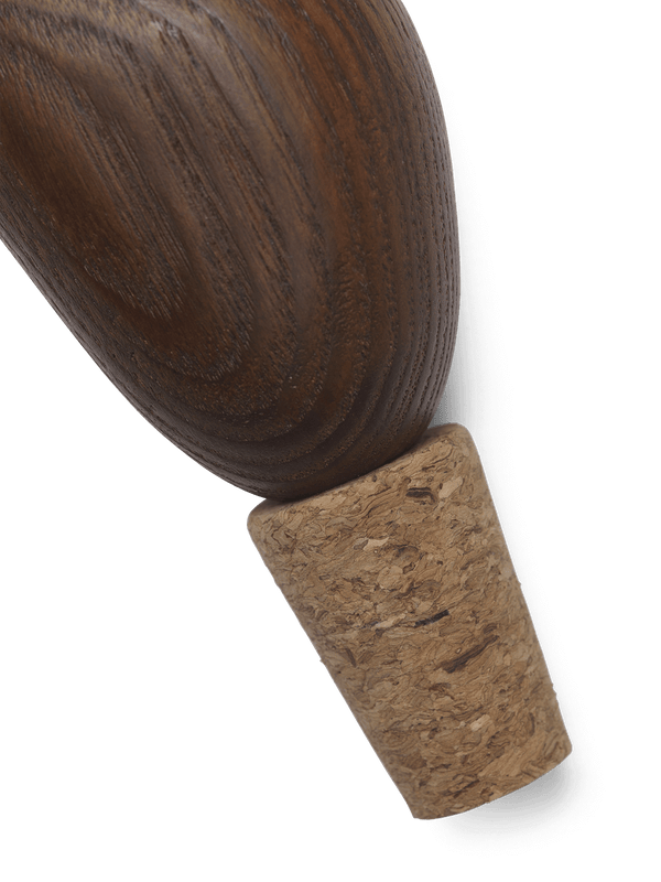 ferm LIVING Cairn Wine Stoppers – Set of 2 – Dark Brown
