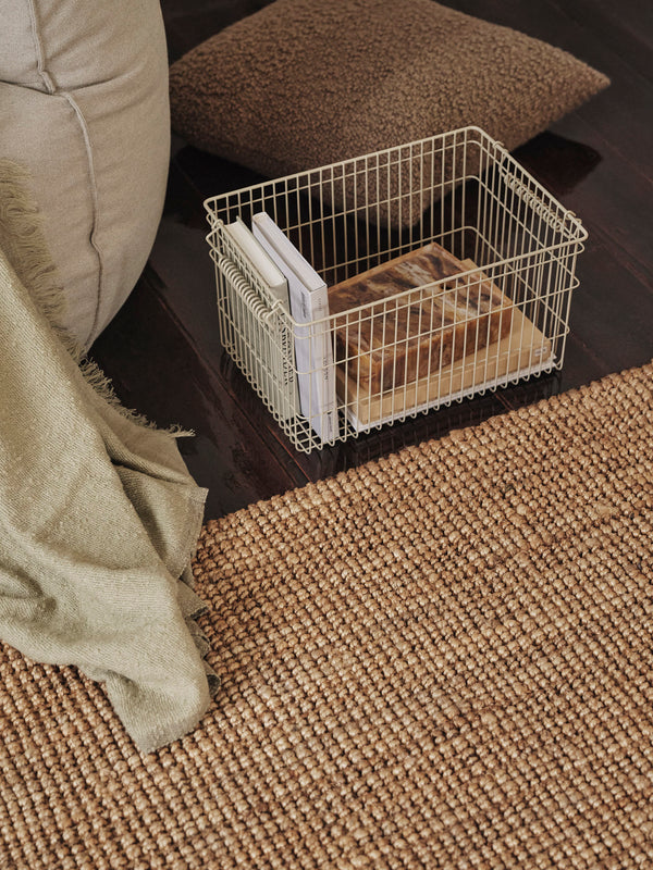 ferm LIVING Cala Stackable Baskets – Set of 2 – Cashmere
