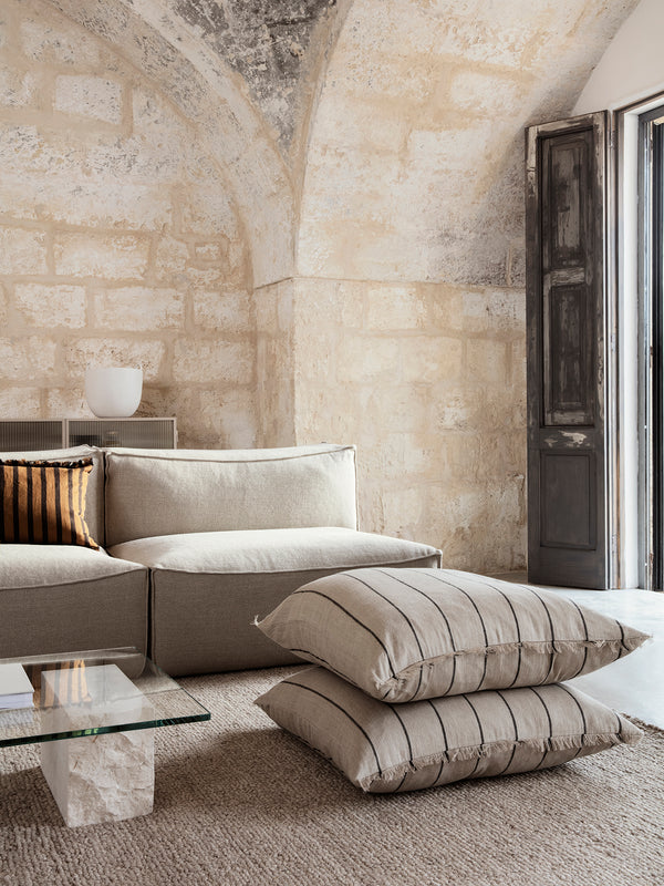ferm LIVING Calm Cushion Large – Camel / Black