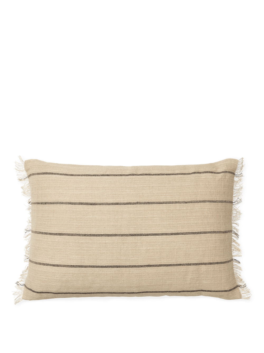ferm LIVING Calm Cushion Rectangular – Camel / Black