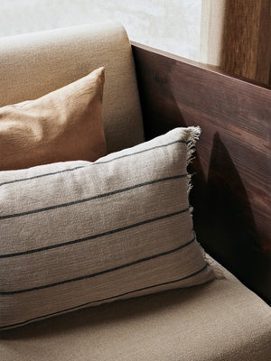 ferm LIVING Calm Cushion Rectangular – Camel / Black