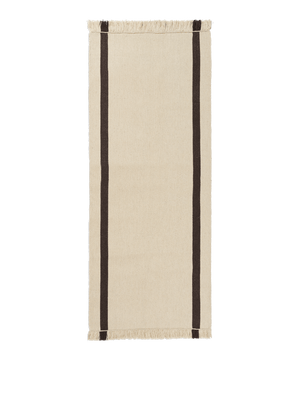 ferm LIVING Calm Kelim Runner 80 x 200 cm – Off-white / Coffee