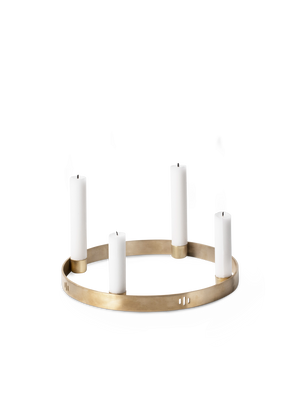 ferm LIVING Candle Holder Circle – Small – Brass