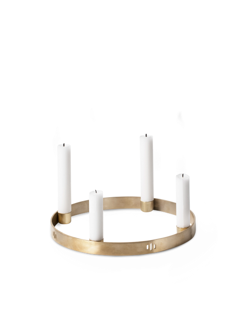ferm LIVING Candle Holder Circle – Small – Brass