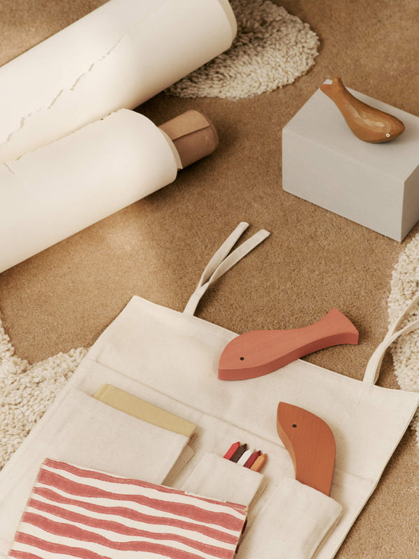 ferm LIVING Canvas Travel Pockets – Natural