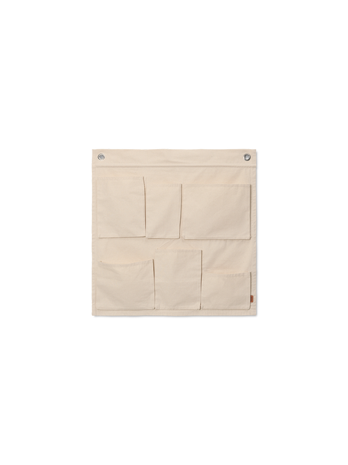 ferm LIVING Canvas Wall Pockets – Off-white