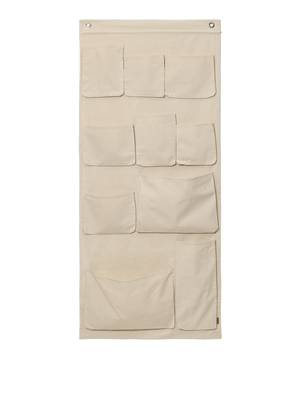 ferm LIVING Canvas XL Wall Pockets – Off-white