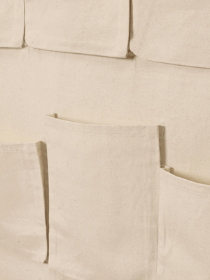 ferm LIVING Canvas XL Wall Pockets – Off-white