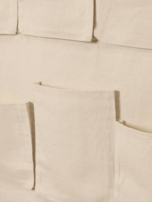 ferm LIVING Canvas XL Wall Pockets – Off-white